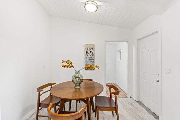 Dining room, Interior, Wood Texture Flooring