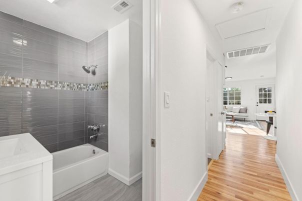 Bathroom, Interior, Wood Texture Flooring