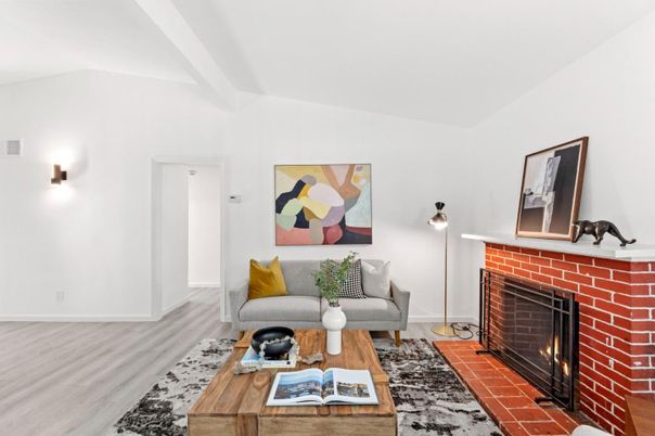 Fireplace, Interior, Living room, Wood Texture Flooring