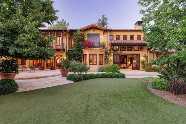 Backyard, Exterior, Facade, Mediterranean