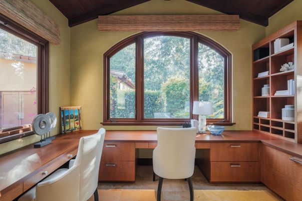 Home Office, Interior, Wooden Beams, Wooden Ceilings