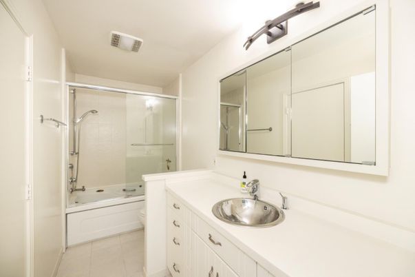 Bathroom, Dual Sink Vanities, Glass Shower, Interior