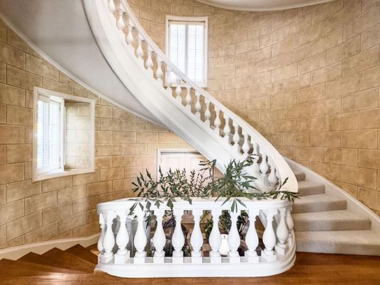 Interior, Stone Walls, Wood Texture Flooring