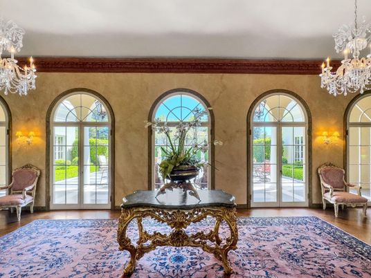 Chandelier, Interior, Wood Texture Flooring