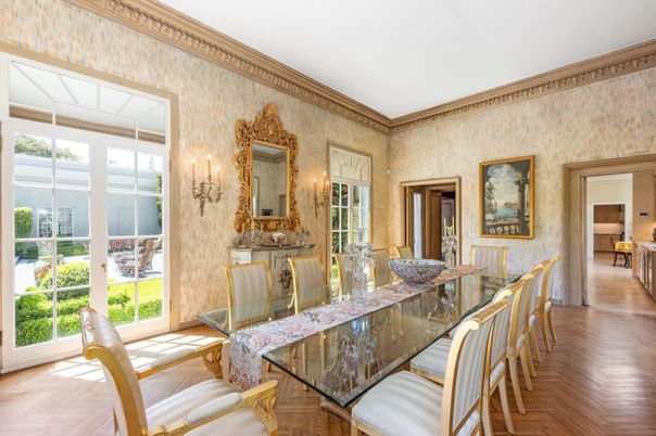 Dining room, Interior, Wood Texture Flooring