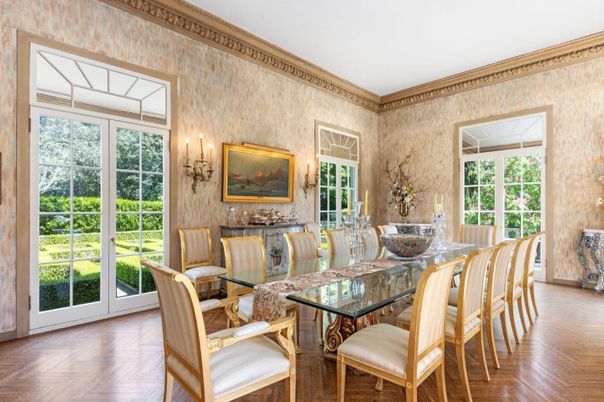 Dining room, Interior, Wood Texture Flooring