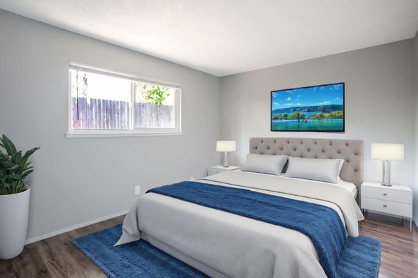Bedroom, Interior, Wood Texture Flooring