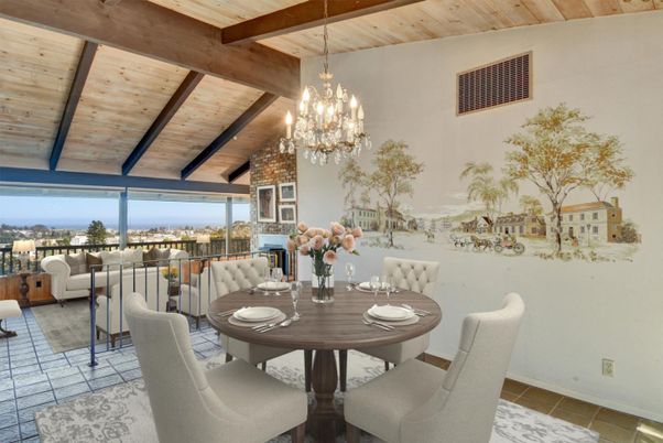 Chandelier, Dining room, Interior, Living room, Wooden Beams, Wooden Ceilings