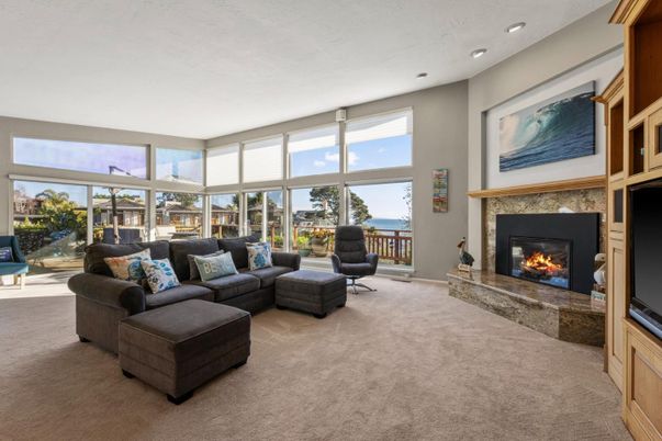 Fireplace, Interior, Living room, Recessed Lighting