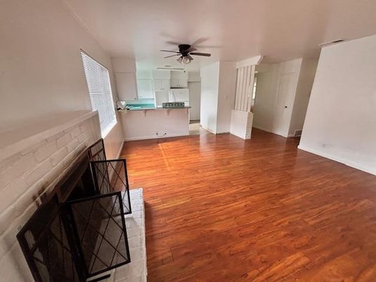 Empty room, Interior, Kitchen, Wood Texture Flooring