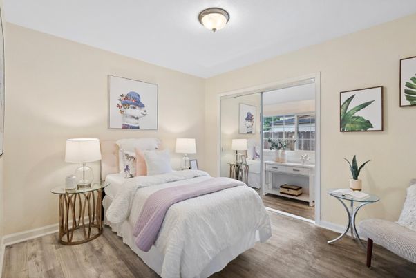 Bedroom, Interior, Wood Texture Flooring