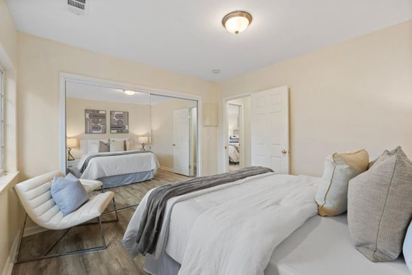 Bedroom, Interior, Wood Texture Flooring