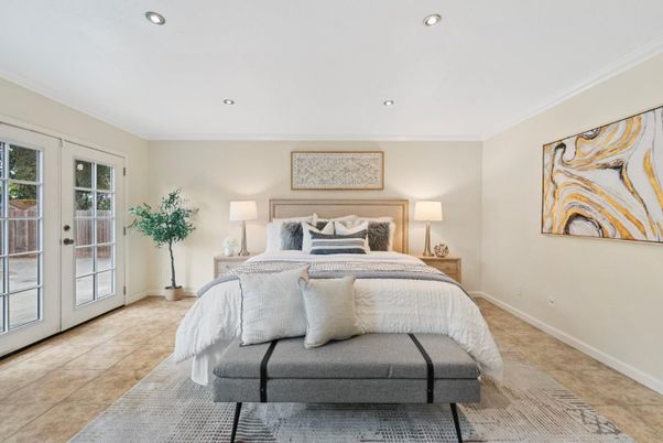 Bedroom, Interior, Recessed Lighting