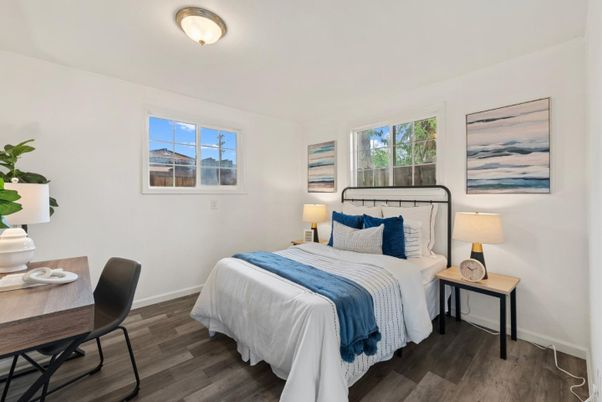 Bedroom, Interior, Wood Texture Flooring