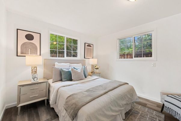 Bedroom, Interior, Wood Texture Flooring