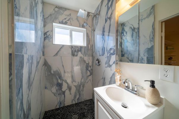 Bathroom, Interior, Marble Walls