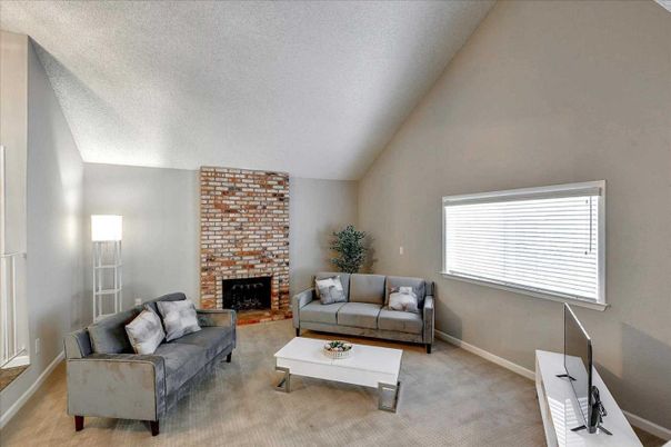 Fireplace, Interior, Living room, Stone Walls