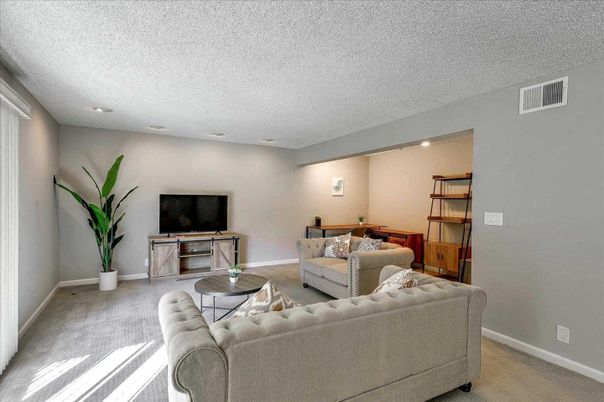 Interior, Living room, Recessed Lighting
