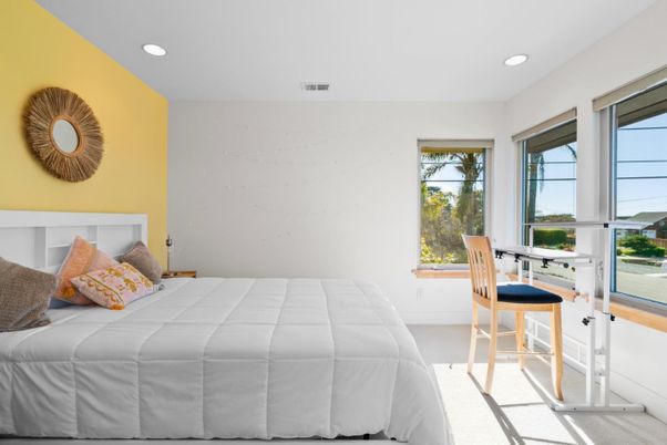 Bedroom, Interior, Recessed Lighting
