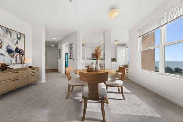 Dining room, Interior, Water