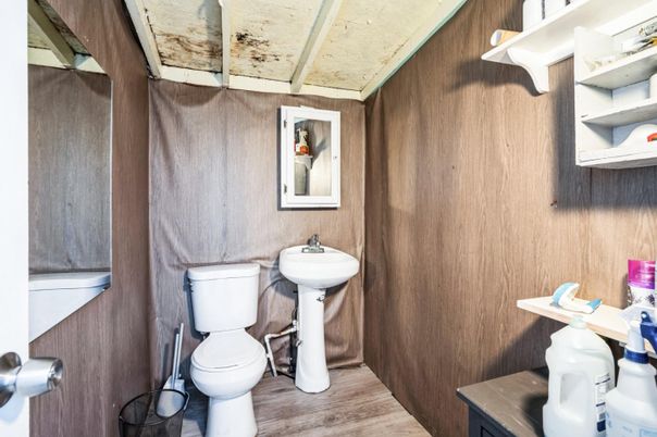 Bathroom, Interior, Wood Texture Flooring