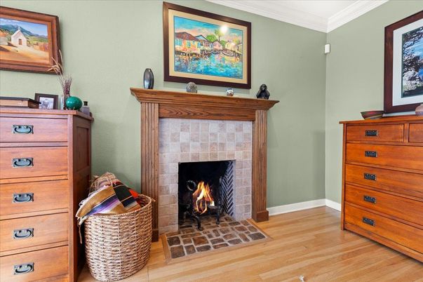 Fireplace, Interior, Wood Texture Flooring