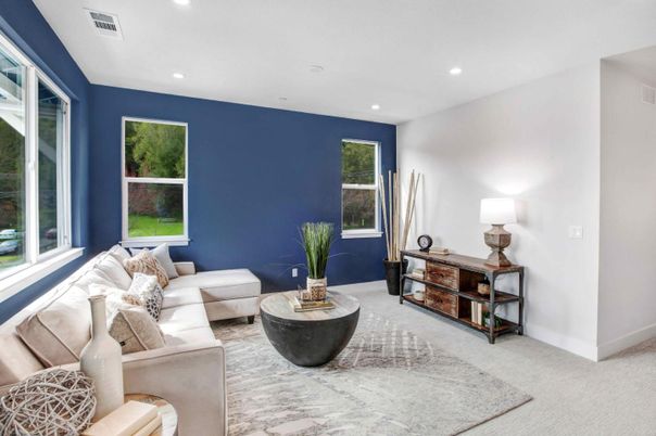Interior, Living room, Recessed Lighting