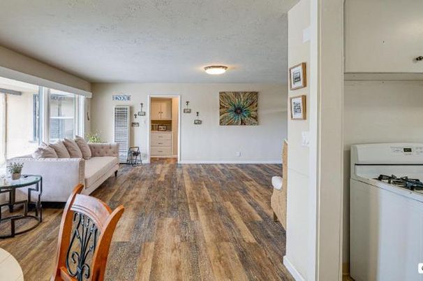 Interior, Kitchen, Living room, Wood Texture Flooring