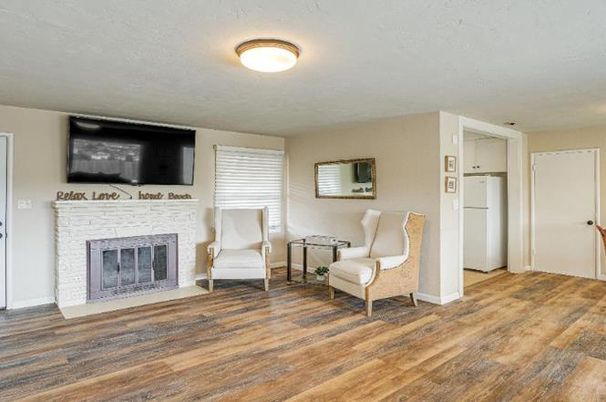 Fireplace, Interior, Wood Texture Flooring