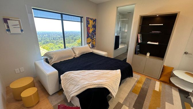 Bedroom, Interior, Wood Texture Flooring