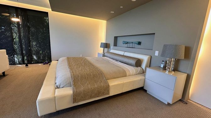 Bedroom, Interior, Recessed Lighting