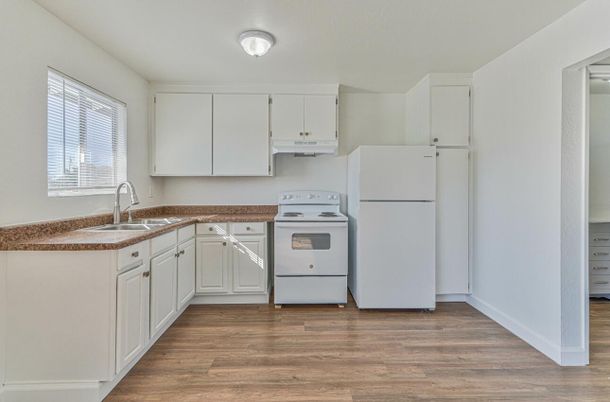Interior, Kitchen, Wood Texture Flooring
