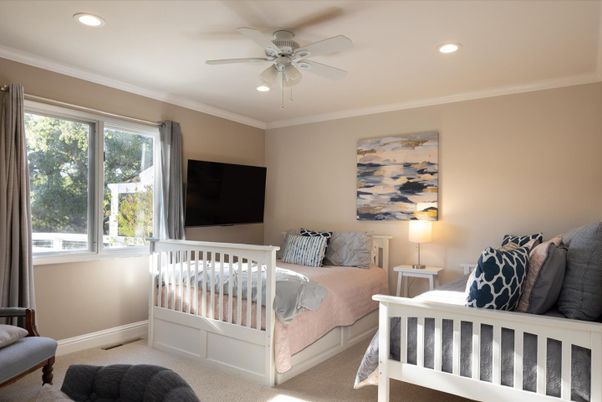 Bedroom, Interior, Recessed Lighting