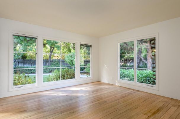 Empty room, Interior, Wood Texture Flooring