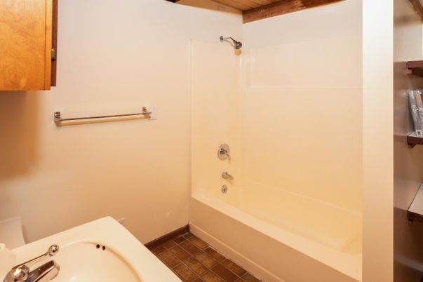 Bathroom, Interior, Wooden Beams
