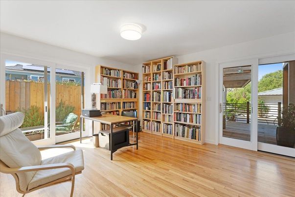 Home Office, Interior, Wood Texture Flooring