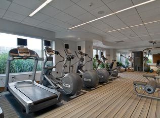 Fitness Equipment, Gym, Interior, Recessed Lighting, Wood Texture Flooring