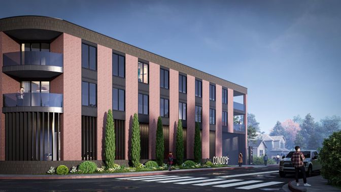 Exterior, Facade, Modern
