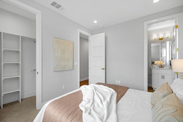 Bedroom, Interior, Recessed Lighting