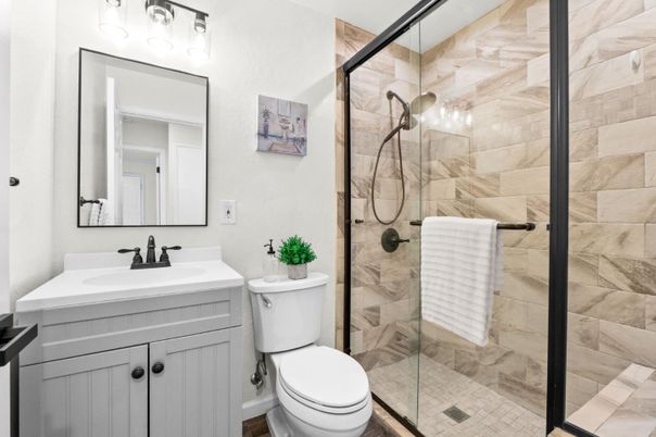 Bathroom, Glass Shower, Interior