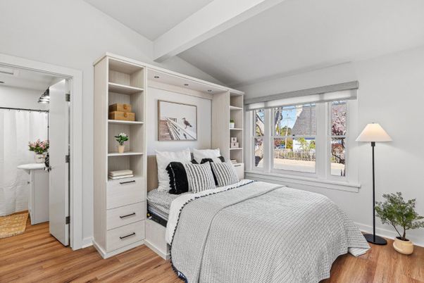 Bedroom, Interior, Wood Texture Flooring