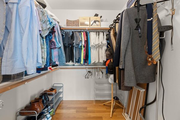 Interior, Walk-in Closets, Wood Texture Flooring