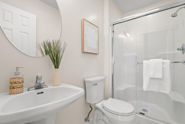 Bathroom, Glass Shower, Interior