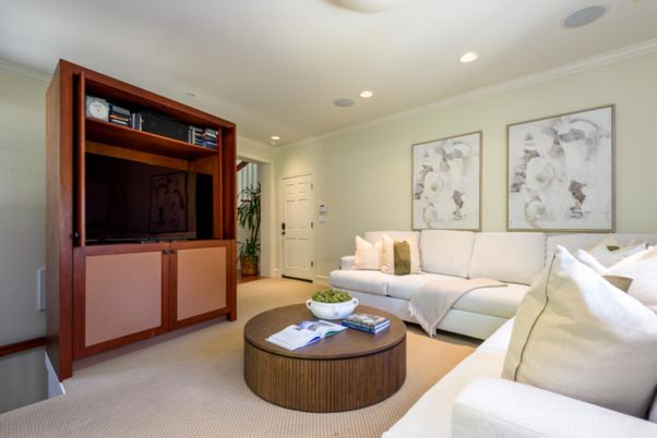 Interior, Living room, Recessed Lighting