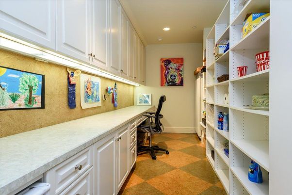 Home Office, Interior, Recessed Lighting