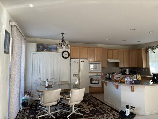 Dining room, Interior, Kitchen, Pendant Lights, Recessed Lighting