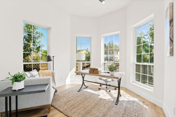 Home Office, Interior, Wood Texture Flooring