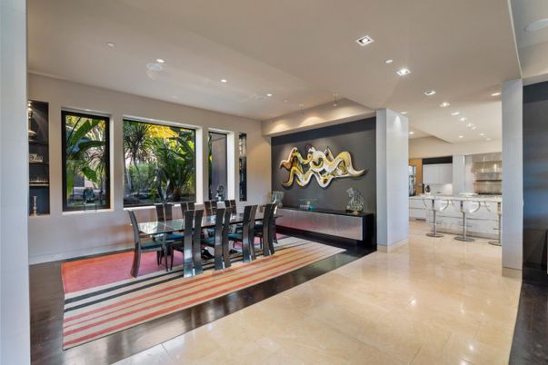 Dining room, Interior, Kitchen, Recessed Lighting