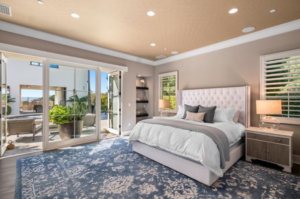 Bedroom, Interior, Recessed Lighting