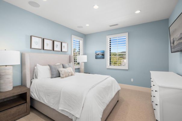 Bedroom, Interior, Recessed Lighting